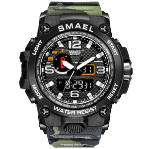 Waterproof Wrist Watch black and green