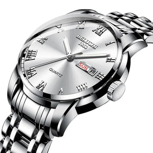 Men's Stainless Steel Business Watch silver