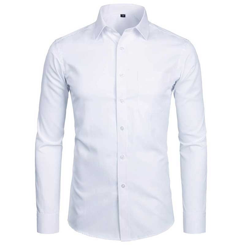 Men's Dress Shirt Button Down white