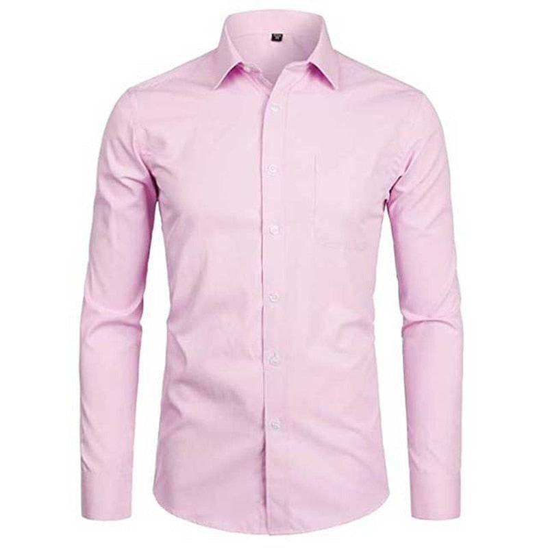 Men's Dress Shirt Button Down pink