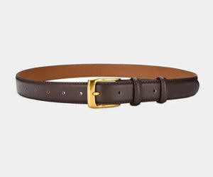 Women's Genuine Leather Belt dark brown