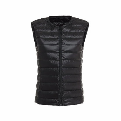 Plain Women's Sleeveless Puffer Vest