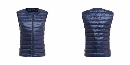 Plain Women's Sleeveless Puffer Vest