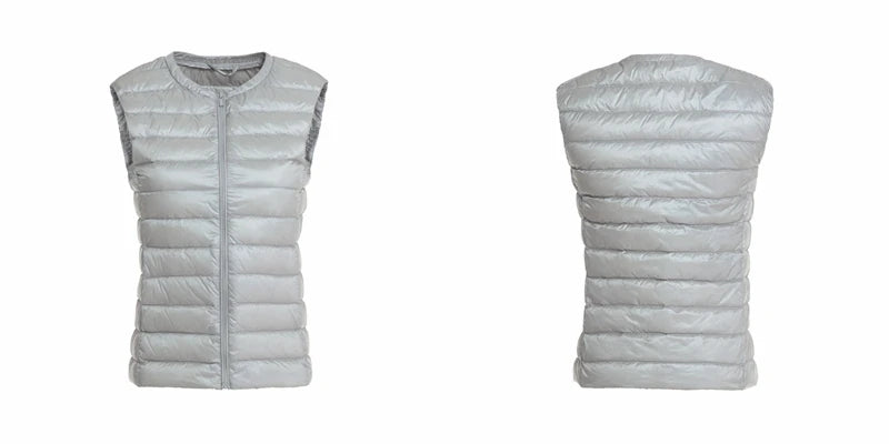 Plain Women's Sleeveless Puffer Vest