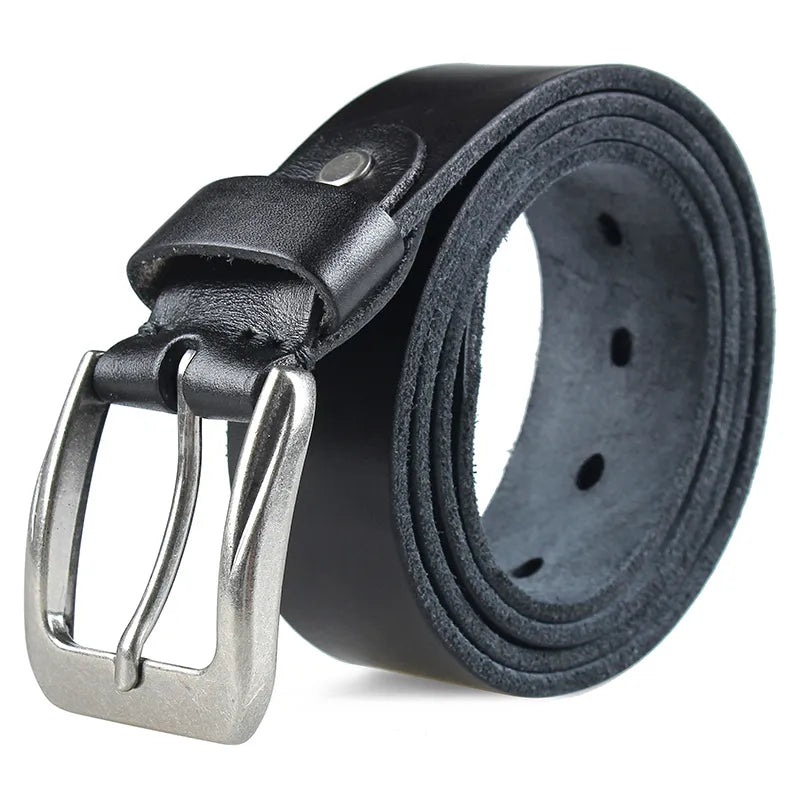 Men's Vintage Casual Leather Belt black