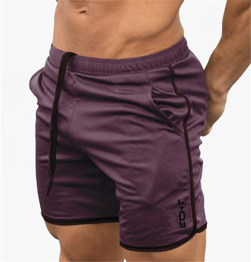 Men's Water Resistant Quick Dry Gym Shorts red