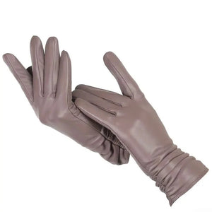 Women's Classy Leather Gloves tan