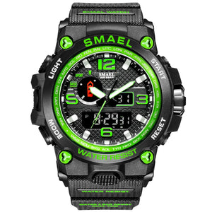 Waterproof Wrist Watch black and green