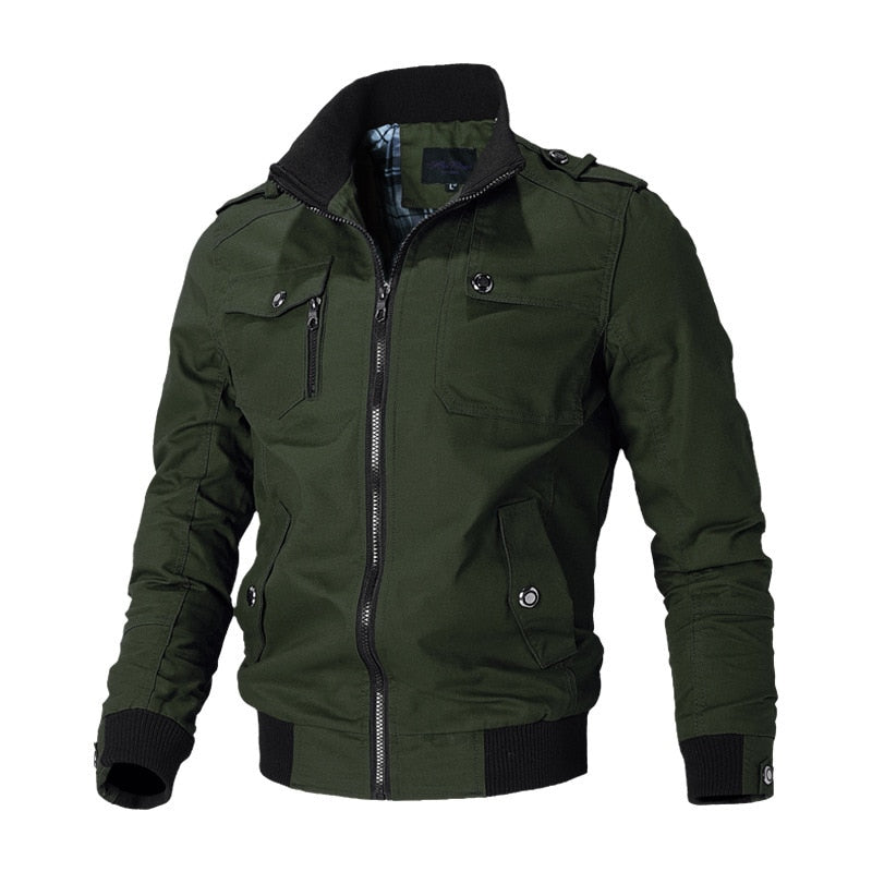 Men's Waterproof Winter Bomber Jacket green