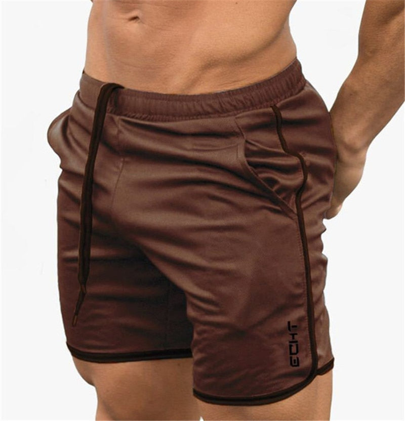 Men's Water Resistant Quick Dry Gym Shorts brown