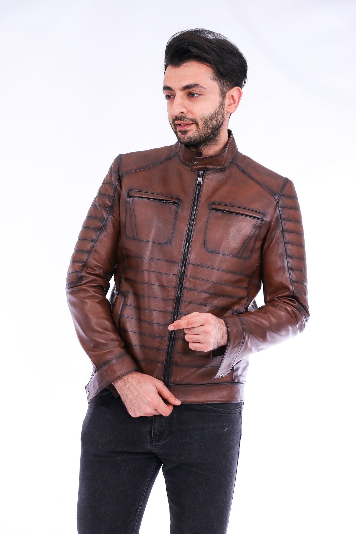 Premium Leather Biker Jacket