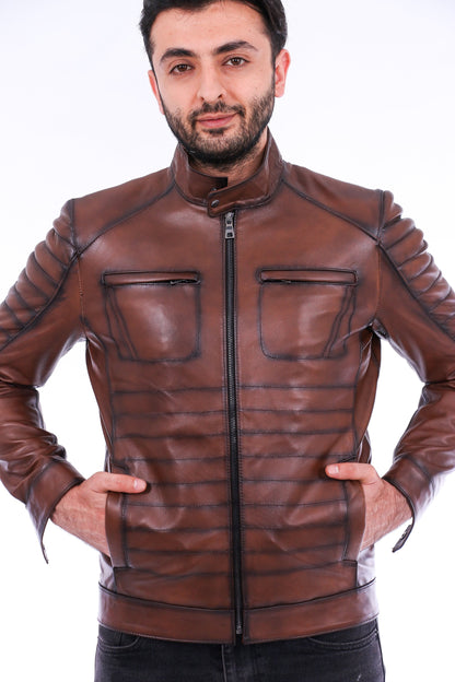 Premium Leather Biker Jacket