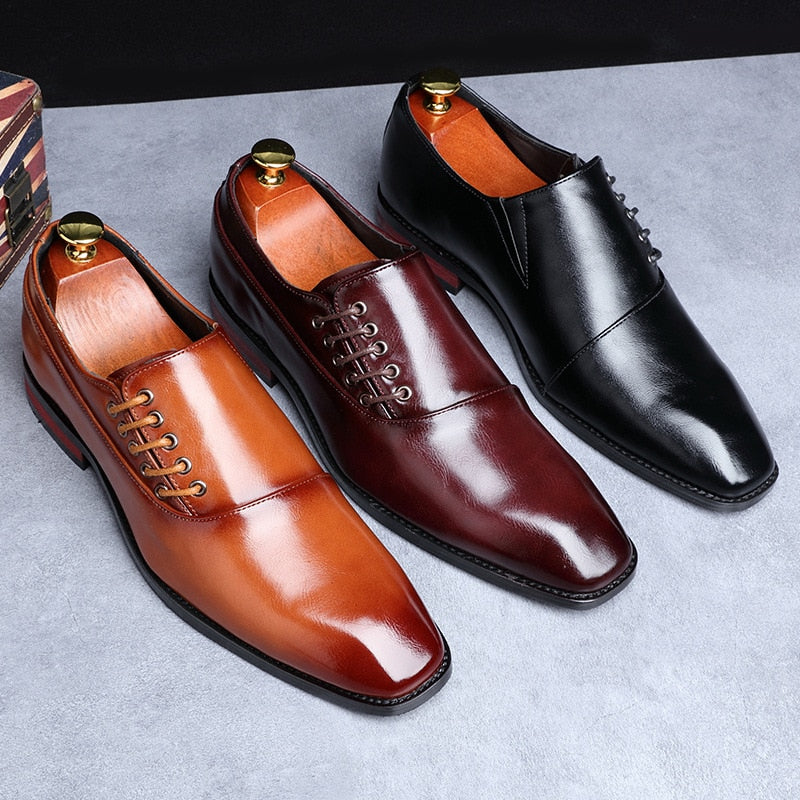 Men's Classic Leather Professional Slip-On all colors together on a table