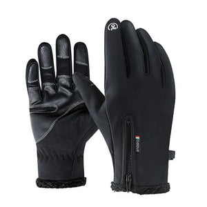 Touchscreen Winter Gloves with Grips black