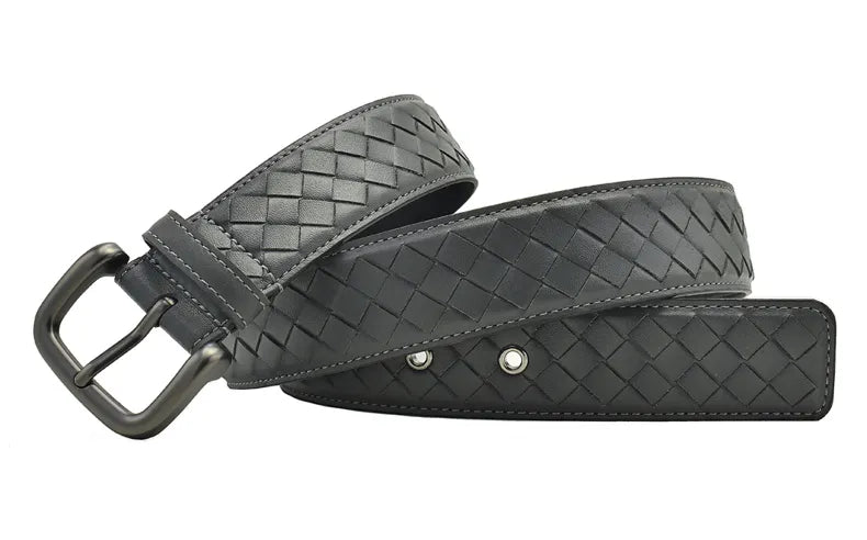 Men's Handmade Leather Belt grey