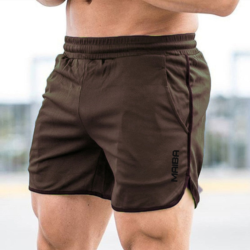 Men's Water Resistant Quick Dry Gym Shorts brown