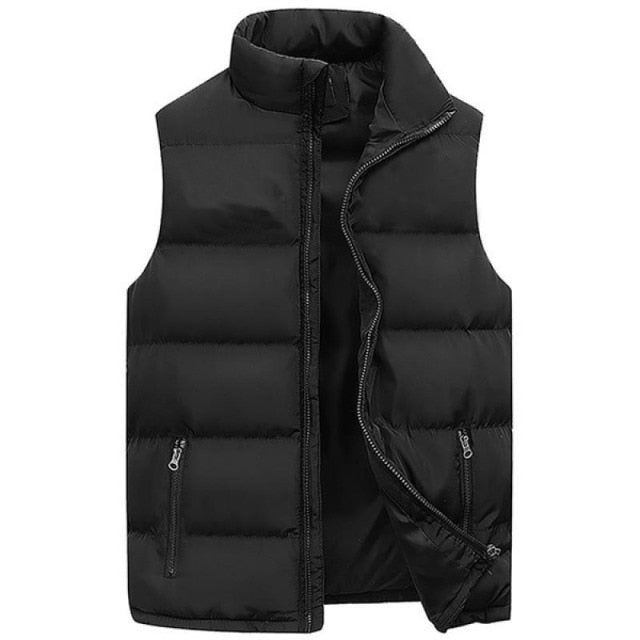 Men's Thick Winter Vest black