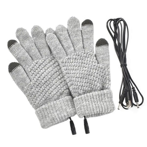 Heated Thermal Gloves grey