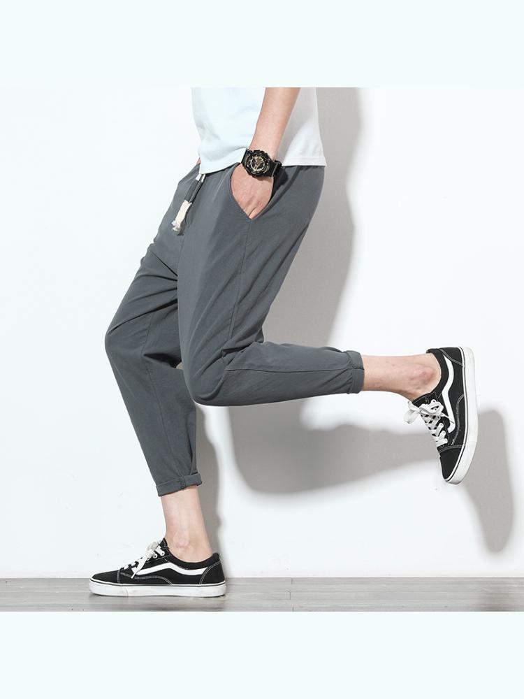Plain Men's Jogger's and CrossFit Sweatpants grey