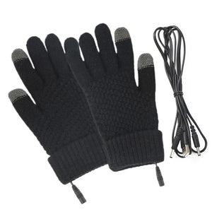 Heated Thermal Gloves black