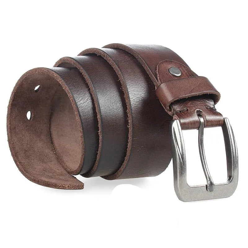 Men's Vintage Casual Leather Belt brown