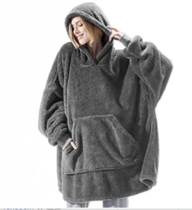 Women's Thick Winter Oversized Hoodie Blanket