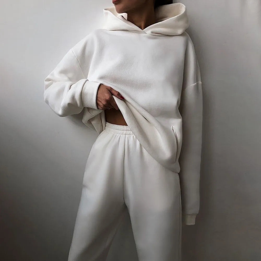 Women's Tracksuit with Oversized Hoodie