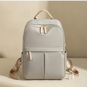 Faux Leather Vegan Backpack Ivory