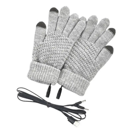 Heated Thermal Gloves in grey