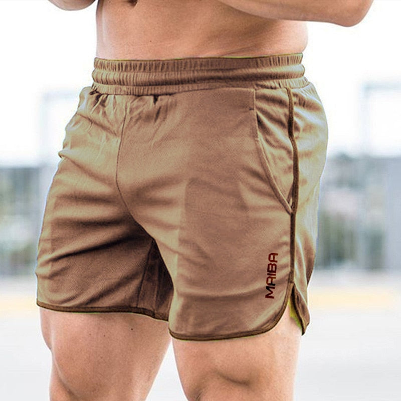 Men's Water Resistant Quick Dry Gym Shorts khaki