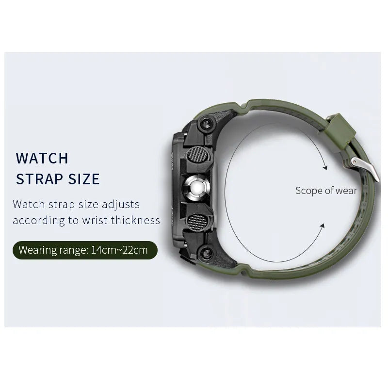 Waterproof Wrist Watch wrist size