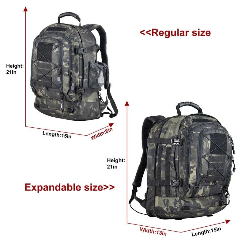 Wilderness Backpack with Storage size