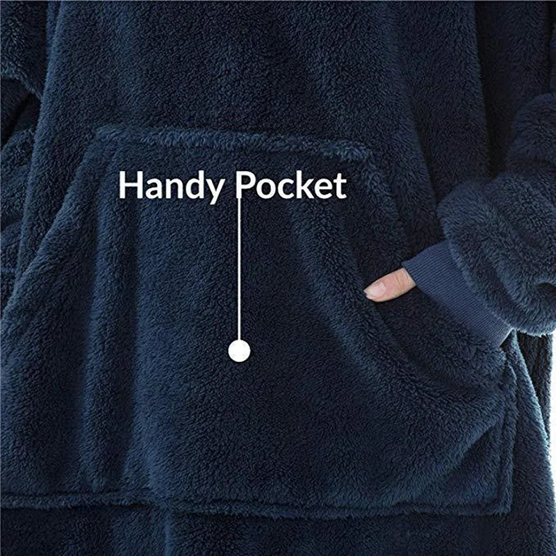 Women's Thick Winter Oversized Hoodie Blanket