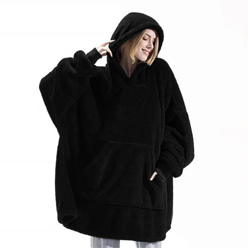 Women's Thick Winter Oversized Hoodie Blanket