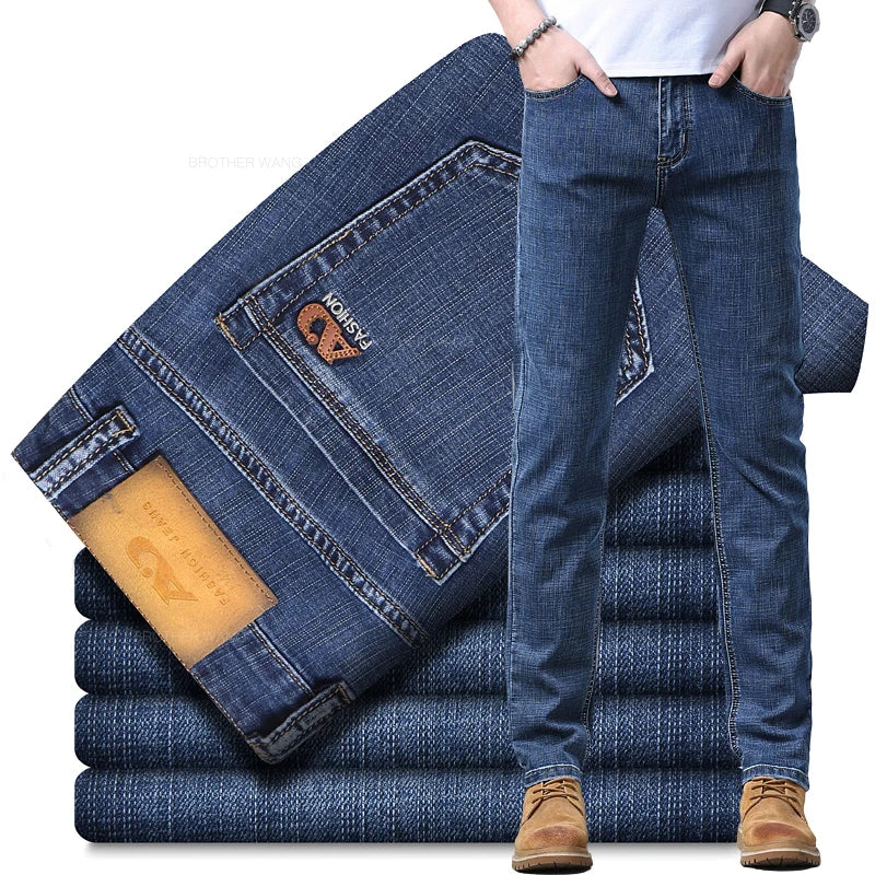 Men's Classic Straight Leg Denim Jeans front