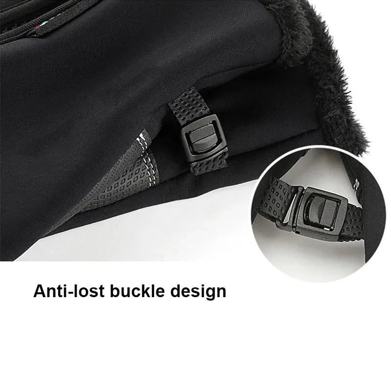 Touchscreen Winter Gloves with Grips buckle
