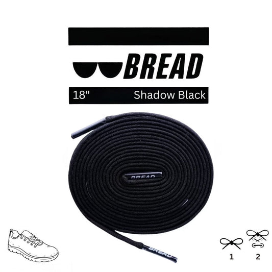 Shadow Black Shoelaces