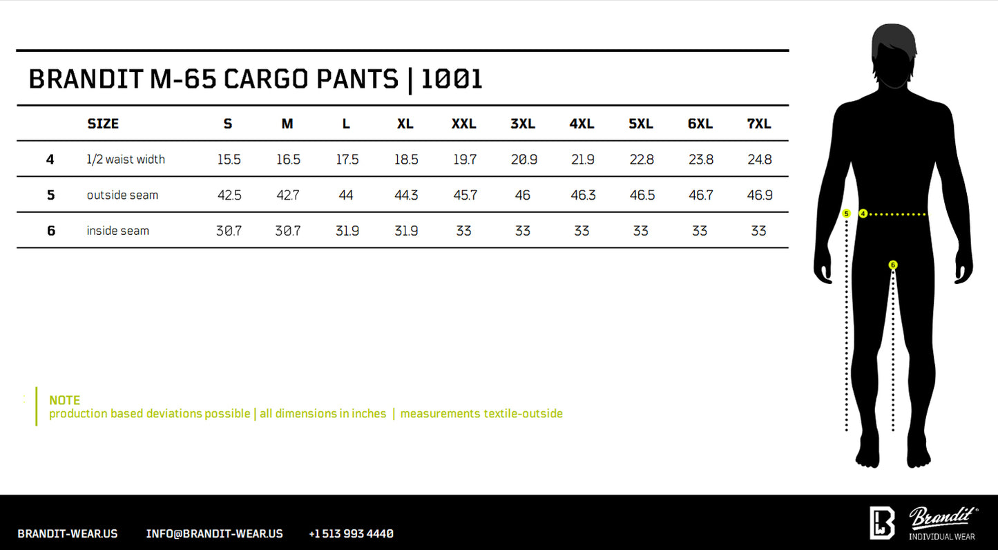 Size chart please contact us if using screen readers