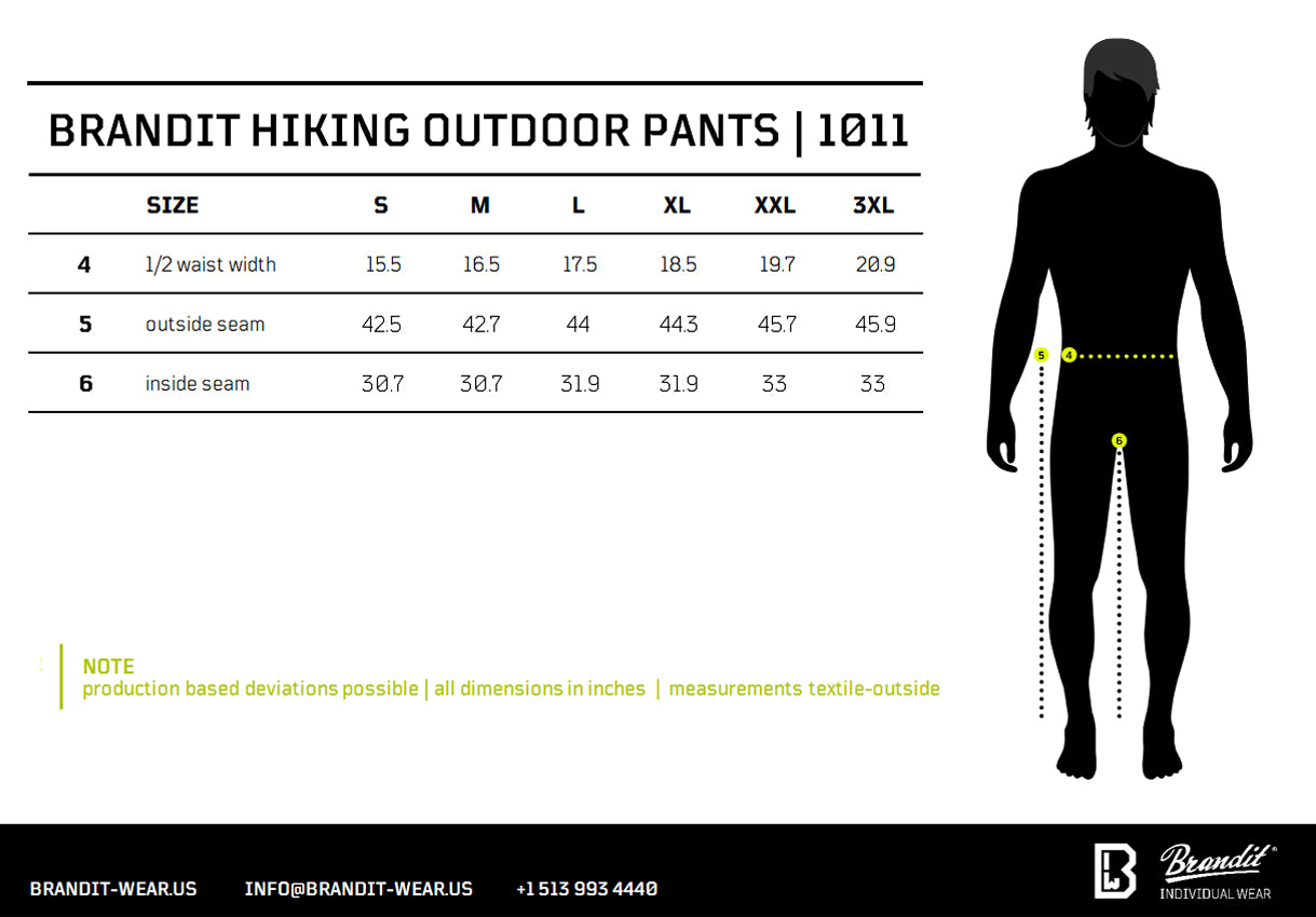 Size chart please contact us if using screen readers