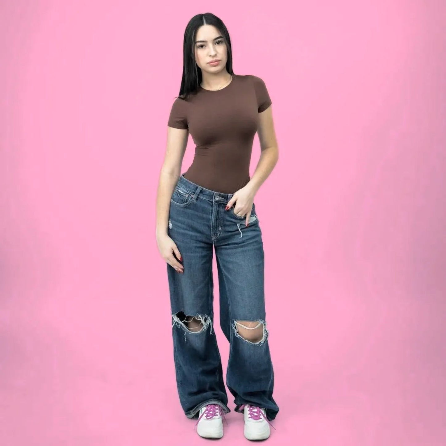 Pink Stretch Shoelaces