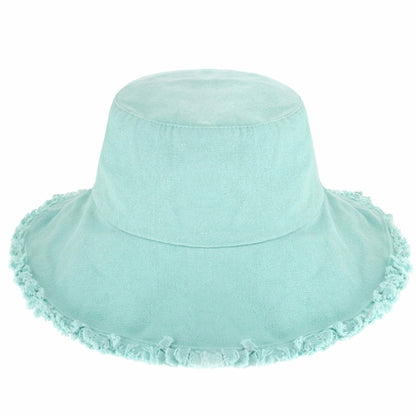 Plain Frayed Bucket Hat