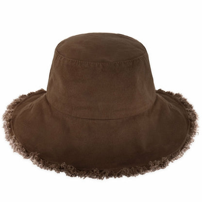 Plain Frayed Bucket Hat