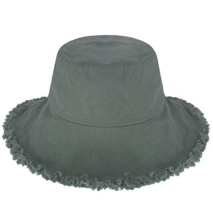 Plain Frayed Bucket Hat