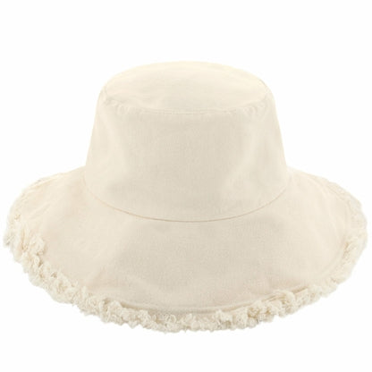 Plain Frayed Bucket Hat