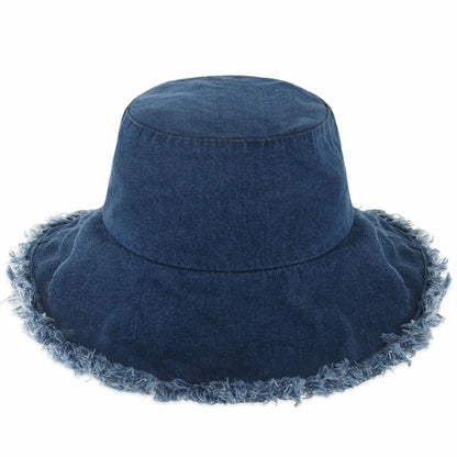 Plain Frayed Bucket Hat