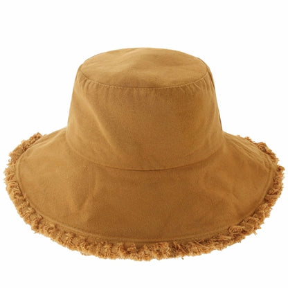 Plain Frayed Bucket Hat