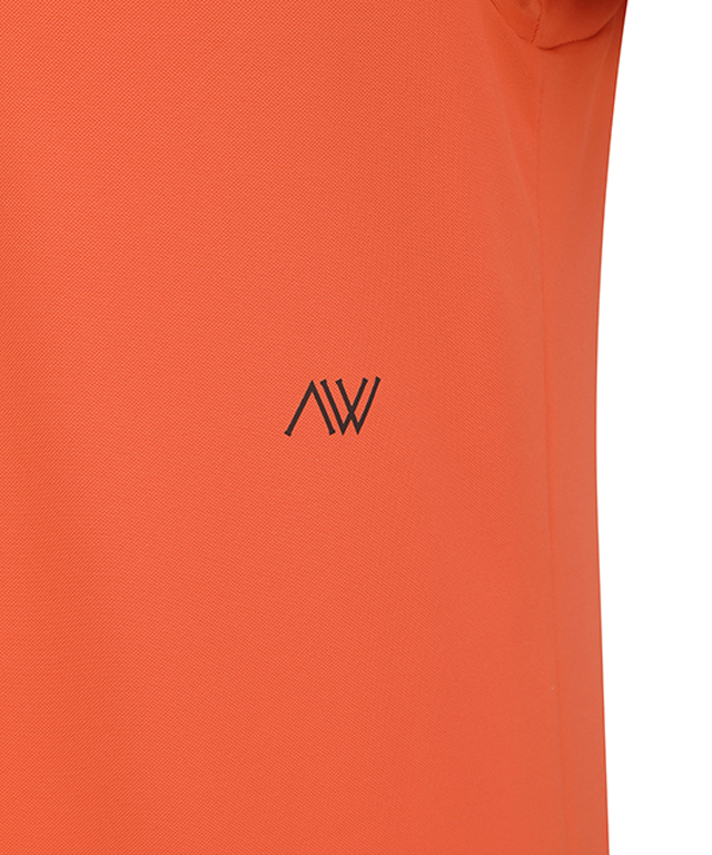 Orange Men's ANEW Golf Polo Shirt side view