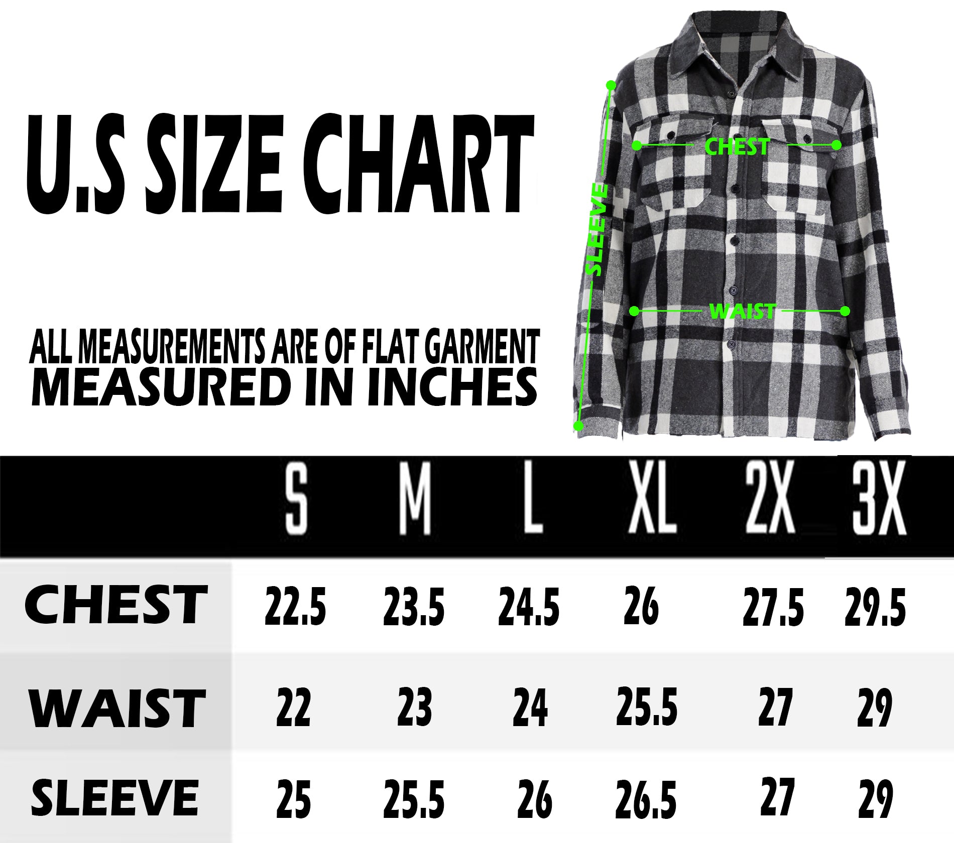 Boyfriend Style Women's Oversized Soft Blue Flannel Shacket size chart