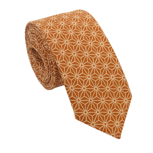 Terracotta Japanese Styled Tie