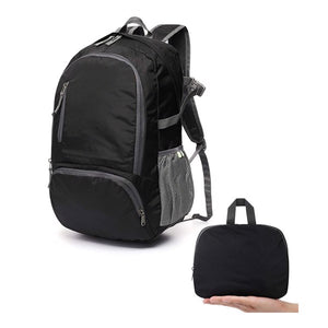 Light Weight Flexible Black Backpack with Storage Pack